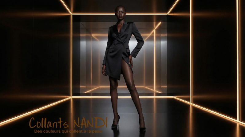 Collants NANDI Teinte Black Classique intemporel dans sa version la plus luxueuse. Noir profond et transparence sophistiquée.